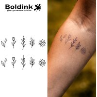 Botanical Bliss Temporary Tattoo,Lasts To 15 Days New Technology Magic Waterproof Semi Permanent Sticker.