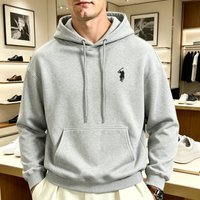 Sweat à capuche ample de style coréen, coupe lourde, pour hommes et femmes, manches longues, collection automne 2026, marque haut de gamme, pull brodé de boutique