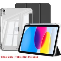 Clear Crystal Tablet Case With Pen Slot For iPad 10th 11th Gen 2025 7/8/9 10.2'' Air 4 5 6 7 11 Air 2 9.7 Pro 11 Mini 6 7