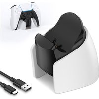 Mini Charging Dock for PS5 Controller Fast USB Charging Station for PS5 DualSense Edge Controller with Charger Indicator
