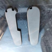 Niestandardowe tytanowe nakładki na rękojeść noża, skorupy do noży szwajcarskich Victorinox 91MM, akcesoria do tworzenia uchwytów z otworami na długop
