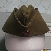 New Russian Women's Dancing Boat Hat,Garrison Uniform Folded Cap Party Roleplay for Cosplay