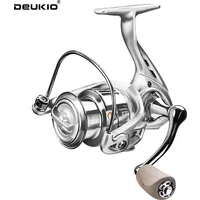 DEUKIO Fishing Spinning Reel 5.2:1 Gear Ratio 3+1BB Smooth Casting Fishing Reel Freshwater 8KG Max Drag Metal Spool for Beginner