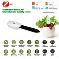 Tuya Smart Zigbee Soil Moisture Sensor Humidity Temperature Tester Garden Home Automation Irrigation Detector Meter For 2MQTT