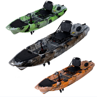 LSF 2024 New Modular 10ft Kayak Two Pieces Fishing Kayak Fin Flap New Foot Pedal Kayak Model 3m Length
