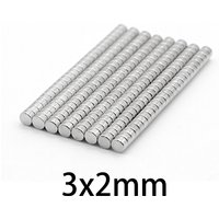 3x2mm Diameter Magnet 3mm x 2mm Bulk Small Round Magnets 3x2mm Neodymium Disc Magnets 3*2mm strong magnetic 3*2