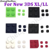 1 Set Rubber Plugs For New 3DS XL/LL Console Front and Rear Screws on Rubber Foot Covers For New 3DS LL/LL Rubber Replacements