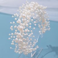 Luxury Pearl Headband Hairband Tiara For Women Party Bridal Wedding Hair Accessories Jewelry Headband Hairband Tiara Gift