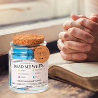 Bible Verses in A Jar Christian Scripture Jar Acrylic Christian Cards Jar Bible Verse Cards Jar Hope Jar Gift for Loved Ones