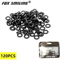 FOX SMILING 120PCS Black Rubber O Ring For Dart Shaft Installer Tool Accessories