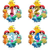 Pokemon Pikachu Cartoon Birthday Candles Decorations for Children Birthday Party Baby Shower Celebration Cake Decor Supplies