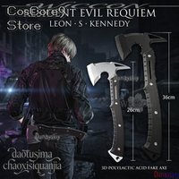 Leonon Cosplay Horror Game RE9 Cosplay Accessories Fake Tactical Axe 3D Polylactic Acid Props Accurate PVC Material 3D Printing