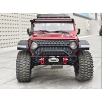 1/7 RLAARLO MK07 Metal Short Front Bumper, CNC Aluminum Universal Bumper Fit 1/7 1/8 1/10 RC Cars, With 8mm Mount Posts