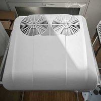 Universal Hot Sale 12V 24V Electric Dual Fans Rooftop Parking AC Unit for Autos Caravans RV Heavy Trucks-Parking Air Conditioner