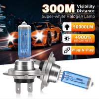 2/4pcs H7 Halogen Bulbs Canbus Super Bright 12V 100W White 6000K Auto Headlamps For Car Motorcycle Halogen Lights Plug And Play
