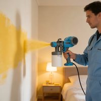 Precise Flow Control & Professional Spraying Upgraded Portable Electric Spray Painter Equipped with 3 Modes And 4 Nozzles Easily
