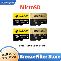Insta360 MicroSD Card for Insta 360 X4 X3 ONE X2 RS Micro SD Memory Card 64GB 128GB 256G 512G High Speed Original Accessories