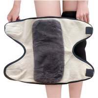 AliExpress NONE 1PC Winter Warm Knee Pad Thickened Plush Two Layer Knee Cover Cold Proof Thermal Adjustable Ski Cycling Leg Warmer Protector