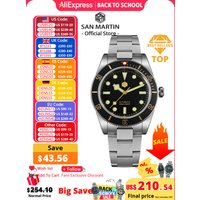 San Martin New 40mm BB58 Retro Luxury Diver Watch NH35 Automatic Mechanical Watches For Men Sapphire Luminous 20Bar Reloj SN0008 image 4