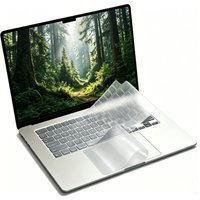 2-Pack Ultra Thin TPU Keyboard Cover+Trackpad Protector for 2026-2022 MacBook Air15" M5 M4 M3 M2 Chip A3448 A3114 A2941 A3241