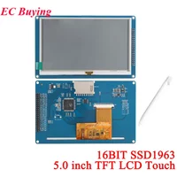 5.0 7.0 inch TFT LCD HD Color Screen Capacitive Resistive Touch Display Module 7.0" 5.0" 16Bit RGB 65K 800*480 SSD1963 51 STM32