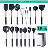 1 Pcs Silicone Kitchenware Kitchen Accessories Cooking Utensils Spatula Turner Heat-resistant Soup Spoon Shovel Pasta Colander
