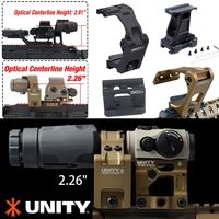 UNITY Riser Mount FAST FTC 3X 6x Magnifier Mount 2.26'' 2.91'' Optical Height Sight Scope Folding Mount For G23 G30 G33 G43 G45