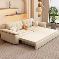 Living Room Sofas Bed Pull Out Folding Living Room Sofas 3 Seater Boneless Couch-Modular Corduroy Convertible Compression Sofas