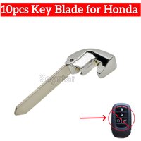 Keychannel 10pcs Hon2021 Car Smart Key Blank Keyless Remote Emergency Key Blade Spare Key for Honda CRV HRV Accord Civic 72147