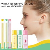 Gecomo Chamomile Ear Cleaning Solution Set 15ml, Includes 60 Thin Threads, Prevents Blockage, Removes Odor, Deep Cleans Dirt, Gentle Ear Care Tool, Essential for Daily Care after Ear Piercing, a
