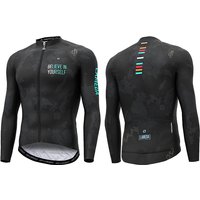 AliExpress LAMEDA Winter Cycling Jersey Men's Fleece Long Sleeve Cycling Jersey MTB Outdoor Sports Warm Full-Zip Road Cycling Jersey