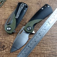 Nóż myśliwski Y-START, ostrze D2 8,3 cm, punkt upadku, do użytku na zewnątrz, kempingu, z szybkim otwieraniem, rękojeść G10, model LK747