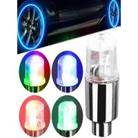 AliExpress NONE 2/4/8Pcs Colorful LED Wheel Valve Lights Motorcycle Car Wheel Tire Valve Caps Universal Dustproof Bicycle Valve Cover