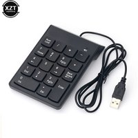 Universal Numeric 18 Keys Keypad USB Wire Mini Number Keyboard Keycap for Laptop Desktop PC Computer Numpad Keyboard Accountant