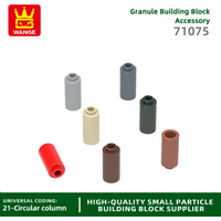 Wange 194Pcs/Lot 71075 Round 1x1x1 Cylinder Building Blocks MOC Accessories Compatible with Brick Children Toys Gift Box