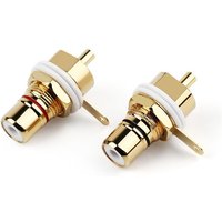 Audio Jack RCA Connector Female Socket Speaker Terminal Chassis Panel Mount CMC Connectors Cycle Nut AV Consumer Electronics