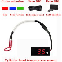 Universal Motorcycle Cylinder Head Temperature Sensor Motorcycle Temperature Measuring Instrument Modificat Thermometer Gauge