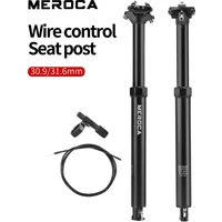 MEROCA Bicycle Dropper Seat Post 27.2/30.9/31.6x425mm Internal Routing Cable Remote Wire Control Lift Seat Tube Mtb Seatpost