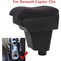 For Renault Clio 4 Armrest for Renault Captur Clio 3 III IV Car Armrest Box Car Storage Box Cup Holder Ashtray USB Accessory