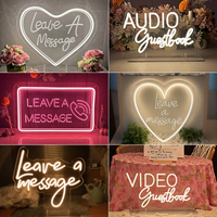 Leave A Message Neon Led Sign Light Girl Boy Bedroom Party Table Decor Desk Night Lamp Lights Sign USB Wedding Coffee Decoration