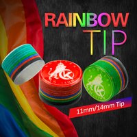 KONLLEN Cue Tips Rainbow Tips 11/14mm Multilayer Cuetips Snooker Hardness S/SS/SX/M/MH/H Pig Skin CRICAL Cue Tip Accessories