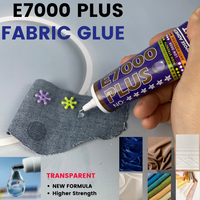Transparent E7000 PLUS Glue Strong Adhesive for Jewelry Making Fabric PU Leather Rhinestones Beads Crystals (Multi-Purpose)