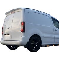 For Citroen Berlingo Twin Barn Doors Car Rear Roof Spoiler 2008 UP Wing Lip By High Quality ABS Black Body Kit 2 PCS Spoiler