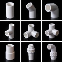 1~5Pcs White 16mm Pipe Fittings Connector Garden Irrigation Direct Tee Elbow Union Joint Aquarium Fish Tank PVC Pipe Accessories