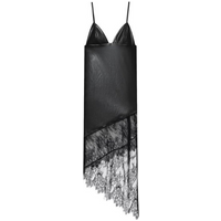 Women's Summer Asymmetric Spaghetti Strap Splice V-Neck Dress, Sexy Bodycon, Perfect for Parties