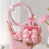 Charger Protector Cable Organiser For iPhone 15 14 11 17 18W 20W Charging Protection Cover Data Cable Management Cord Winder Kit