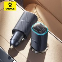 Baseus 160W Magnetic Car Charger Type-C Fast Charger with 4 Ports Fast Charging USB for iPhone 17 16 15 14 Pro Xiaomi Samsung