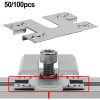 50PCS Photovoltaic Conductive Sheet Solar Panel Grounding Clip Washer Sheet For Roof Greenhouse Installations