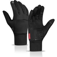 AliExpress NONE Winter Thermal Motorcycle Gloves Waterproof Windproof Touch Screen Anti-slip Full Finger Insulated Outdoor Scooter Riding Gloves