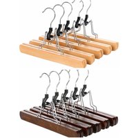 High Quality 1PC Clothes Hanger Retro Color Woodiness Horse-face Skirt Rack Non-slip Storage Hanfu Pants Hook